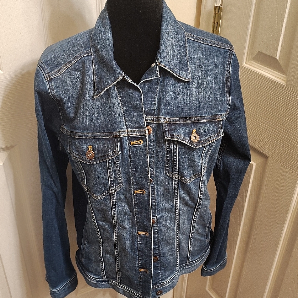 Duluth Trading Co Women's Dark Blue Jean Jacket
